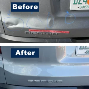 before after mobile auto dent repair raleigh